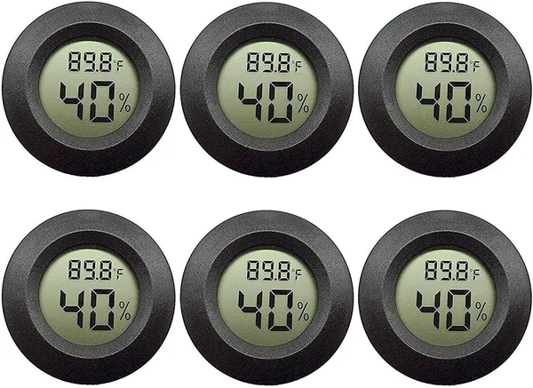 free ads EEEKit 6 Pack Hygrometer Thermometer Digital LCD Monitor