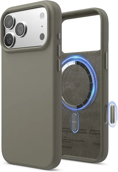 free ads elago iPhone 17 Pro Max Case – Magnetic Silicone, MagSafe Compatible, Liquid Silicone, Protection