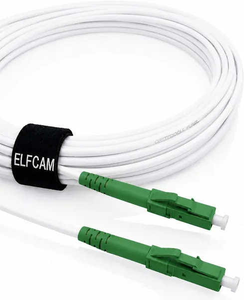 free ads Elfcam® LC/APC Simplex Kabel 9/125 μm OS2 Patchkabel LSZH FTTH
