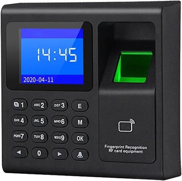 free ads ELUKHT Access Control Clock Biometric Scanner USB Time Recorder 1000 Users