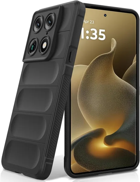 free ads Étui Motorola Signature BonYonka, Silicone Liquide avec Protection Anti-Rayures et Protection de l’Appareil Photo, Noir