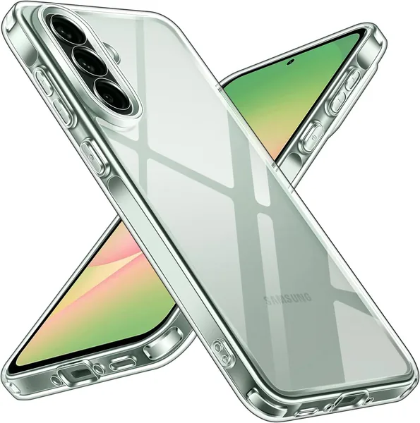 free ads Étui pour Samsung Galaxy A56 5G – Transparent – Résistant aux chocs militaire – Anti-rayures