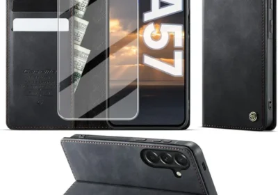 free ads Étui Samsung Galaxy A57 5G avec Verre Trempé [Housse en PU Premium] [Pochet Portefeuille] [Couverture Protectrice à Flip] in Belgium