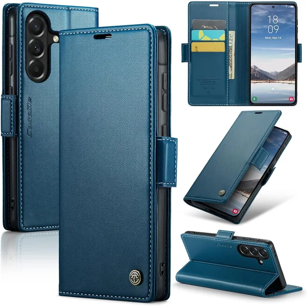 free ads Étui Teeirllim pour Samsung Galaxy A37 5G, Portefeuille en cuir PU de haute qualité avec blocage RFID et support