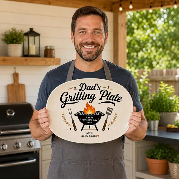 free ads Famitrendz Customs Fathers Day BBQ Plate Best Deal