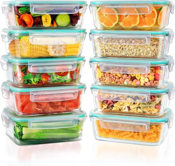 free ads Feshory 10 Pack Glass Food Storage Containers – Best Deal