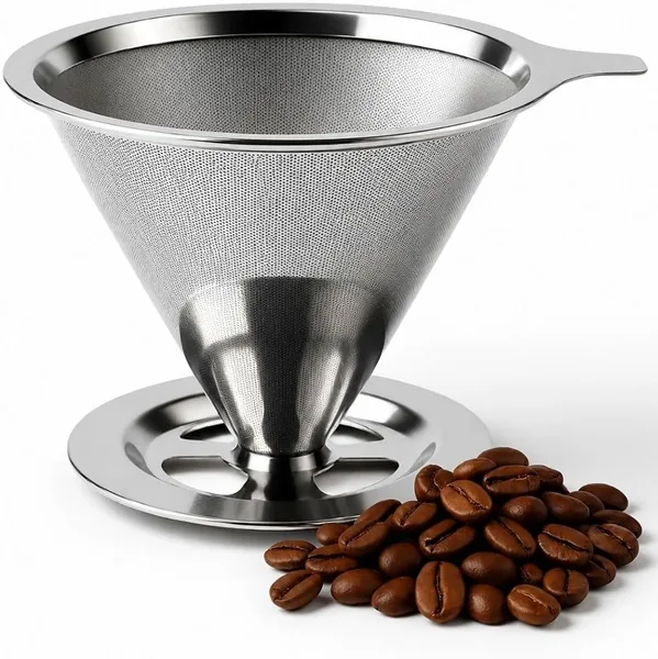 free ads Filtro de Café Inox 103 Premium – Reutilizável e Sem Papel, para Café Puro e Saboroso, Melhor Preço