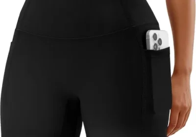 free ads FireSwan Women's Biker Shorts High Waist Spandex Pockets Best Deal in United States