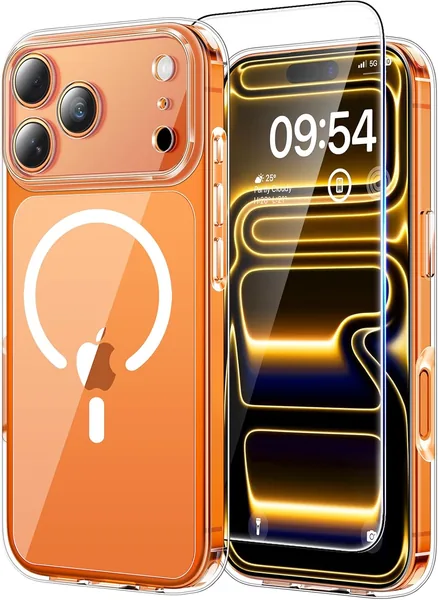 free ads Funda TAURI para iPhone 17 Pro MAX de 6.9″ con Protector de Pantalla, Compatible con MagSafe, Vidrio Templado, Protección Lente