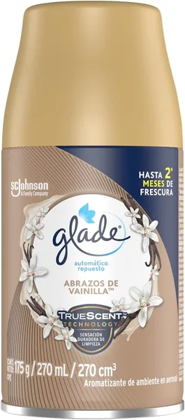 free ads Glade Repuesto Aromatizante Automático en Aerosol, Aroma Vainilla, 31% Descuento