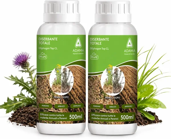 free ads Gliphogan Top CL (2 x 500 ml) – Erbicida Potente a Glyphosate – Per Erbe, Annuali e Perenni – Sconto del 28%