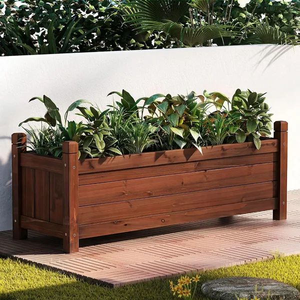 free ads Green Fingers Raised Garden Bed Wooden Planter Box Best Deal
