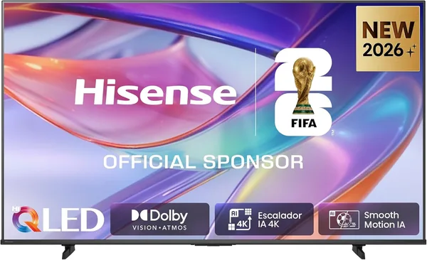 free ads Hisense 65E7S – TV Smart LED Hi-QLED de 65 Pulgadas, Color Hi-QLED, Dolby Vision. Atmos, Escalador AI 4K, Movimiento IA Suave, Modo Juego+