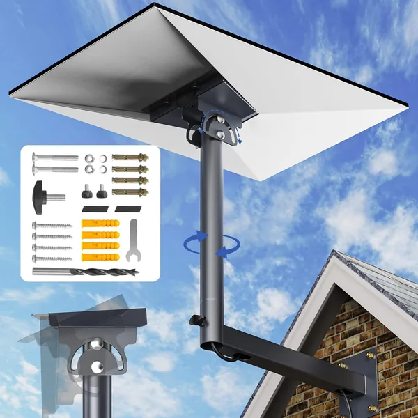 free ads HKMJMYG Starlink Gen3 Mount – 360° Adjustable Wall/Pole Mount with Pipe Adapter – Best Deal