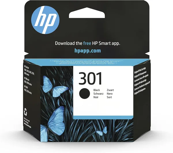 free ads HP 301 Original Schwarze Tinte Kartusche für HP Deskjet, HP ENVY, HP Photosmart – Best Deal