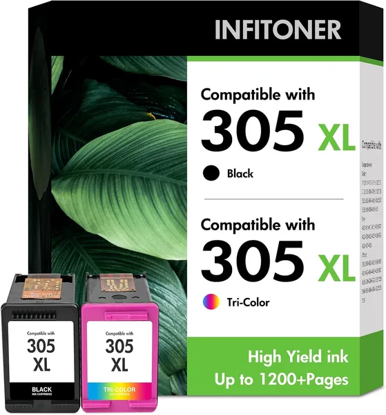 free ads HP 305 XL Tintenpatronen 2820e 4220e 6020e Kompatibel mit HP305 XL 305XL Schwarz-Farbiges Multipack für HP Envy – 28% Rabatt