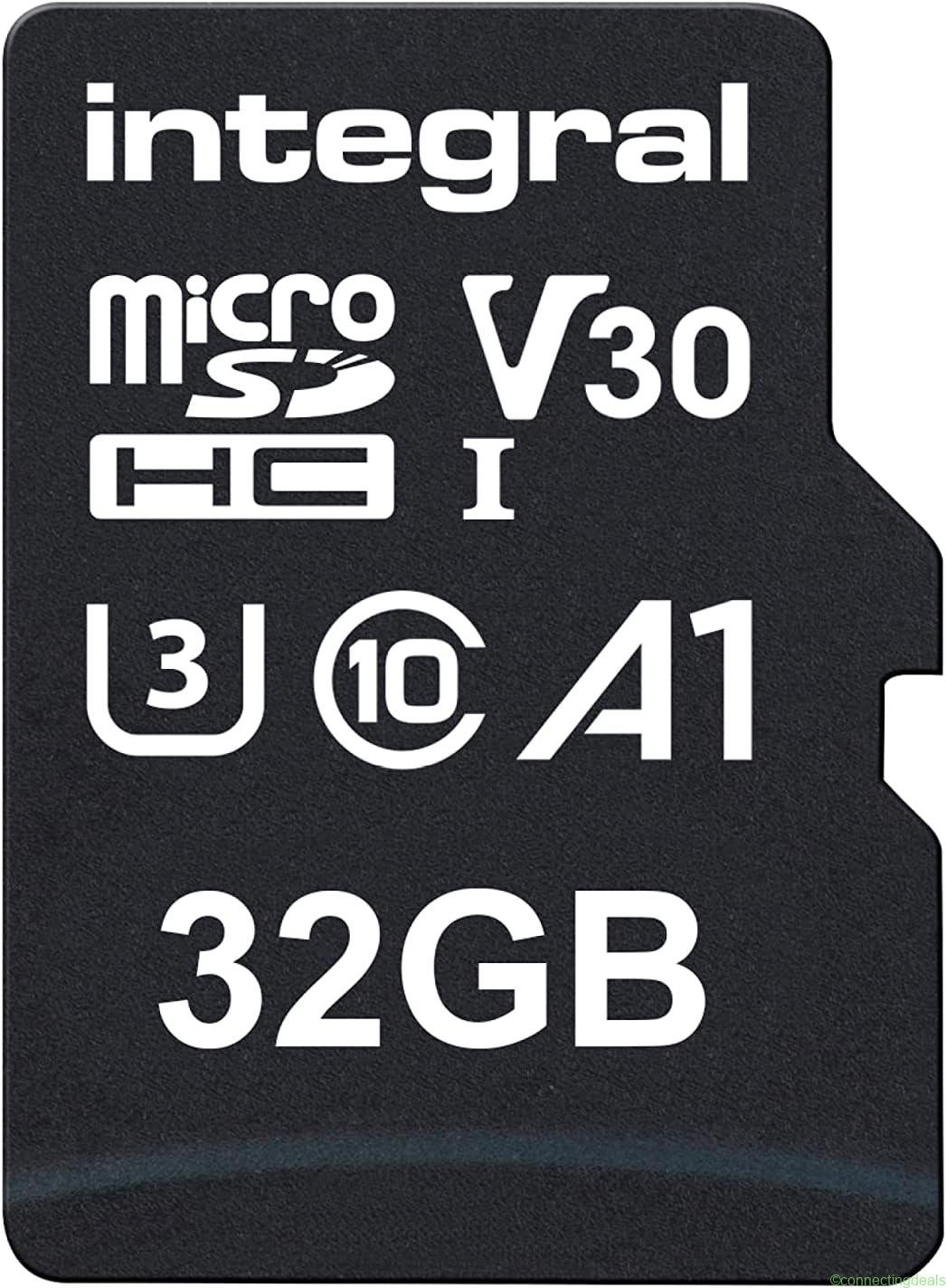 free ads Integral 32GB microSD Card – 100MB/s Read, U3, 4K Video – Best Price