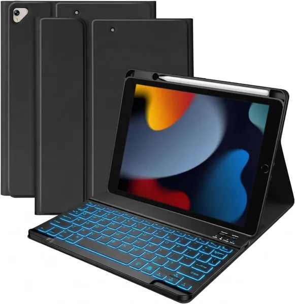 free ads iXTRA Keyboard Case for iPad 9/8/7 – Magnetic Detachable, 7 Colors – Best Deal