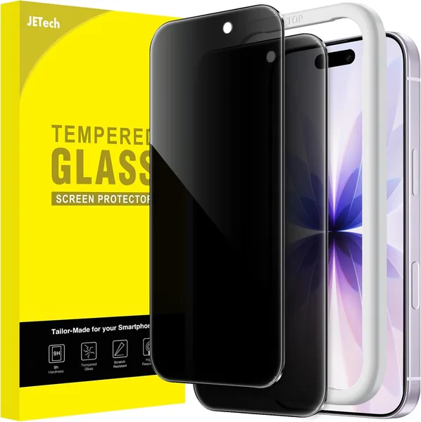 free ads JETech Privacy Screen Protector voor iPhone 17 (6,3 inch), Anti-Peeping Tempered Glass Beschermer met Eenvoudige Installatie – Best Deal