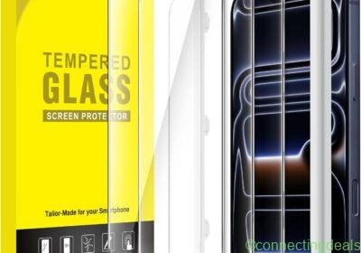 free ads JETech Schermbeschermer voor iPhone 17 Pro 6.3-inch, Tempered Glass Film met Eenvoudige Installatiegereedschap, 9H Hard in Netherlands
