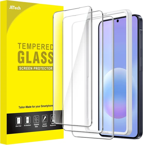 free ads JETech Schermbeschermer voor Samsung Galaxy A57 5G, 9H Gehard Glas Film met Eenvoudige Installatie