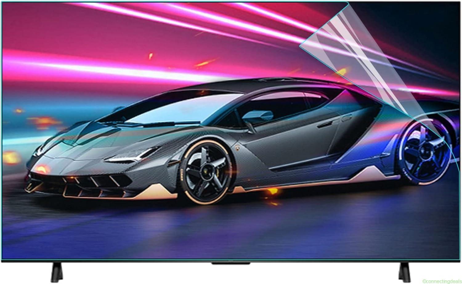 free ads JQZWXX Anti-Glare TV Screen Protector 32-75 Inch – Best Price