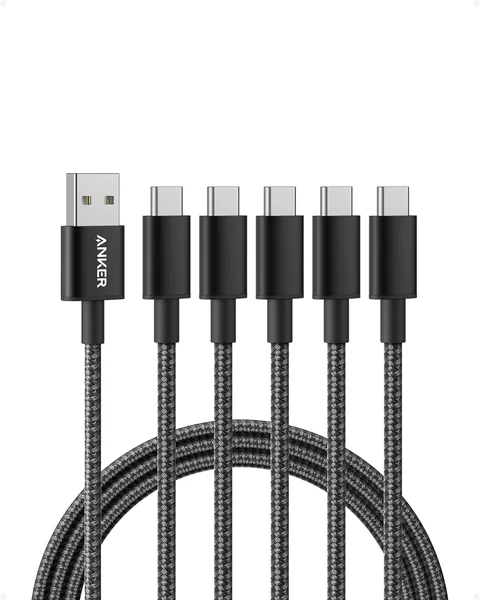 free ads Kabel Anker USB-C na USB-A, nylonowy, 1,8 m, 5 szt. – Najlepsza oferta