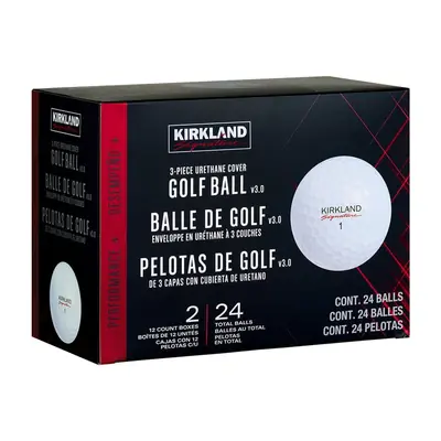 free ads Kirkland Signature 3-Piece Urethane Cover White Golf Balls – 24 P – Costco Deal