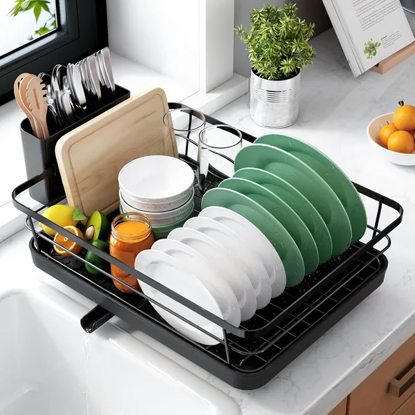 free ads Kitsure Dish Drying Rack Stainless Steel Kitchen Organizer Best Deal