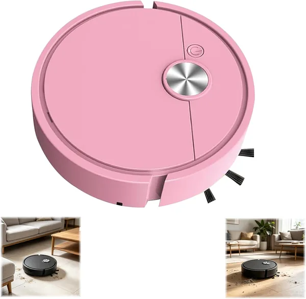 free ads Kryilut Mini Staubsauger Roboter, Kleiner Automatischer Saugroboter für Auto, Wiederaufladbares Reinigungsgerät