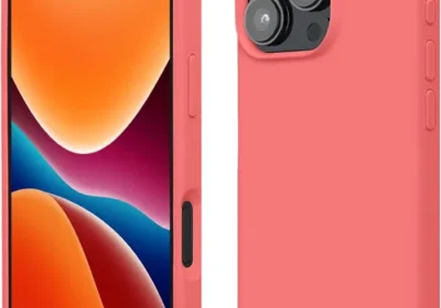 free ads Kwmobile Telefoonhoes Compatibel met Apple iPhone 16 Pro - Zachte Hoes voor Smartphone - Achterkant in Pastel Koraal in Netherlands