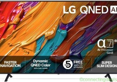 free ads LG 55" QNED 7E 4K TV (2025) - QNED, Alpha 7, Dolby Vision/Atmos, WebOS, HDMI, USB - Bästa Priset in Sweden