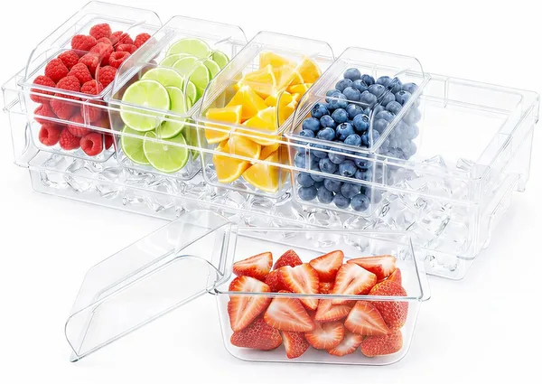 free ads Lifewit Chilled Containers 17% Off – Taco Bar Serving Set