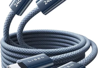 free ads LISEN 240W USB C Kabel, 2x 2m PD Schnellladekabel aus Nylon mit USB-C auf USB-C Anschluss für iPhone 17/16/15 in Norway