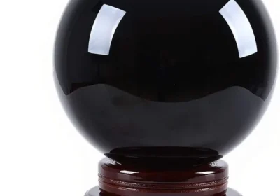 free ads LONGWIN 8 inch Black Crystal Ball Obsidian Healing Crystals Home Decor in Singapore