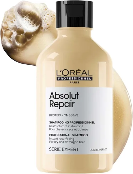 free ads L’Oréal Professionnel Absolut Repair शैम्पू सूखे और क्षतिग्रस्त बालों के लिए | 10% ऑफ – पेशेवर बालों को मजबूत और मरम्मत करने के लिए