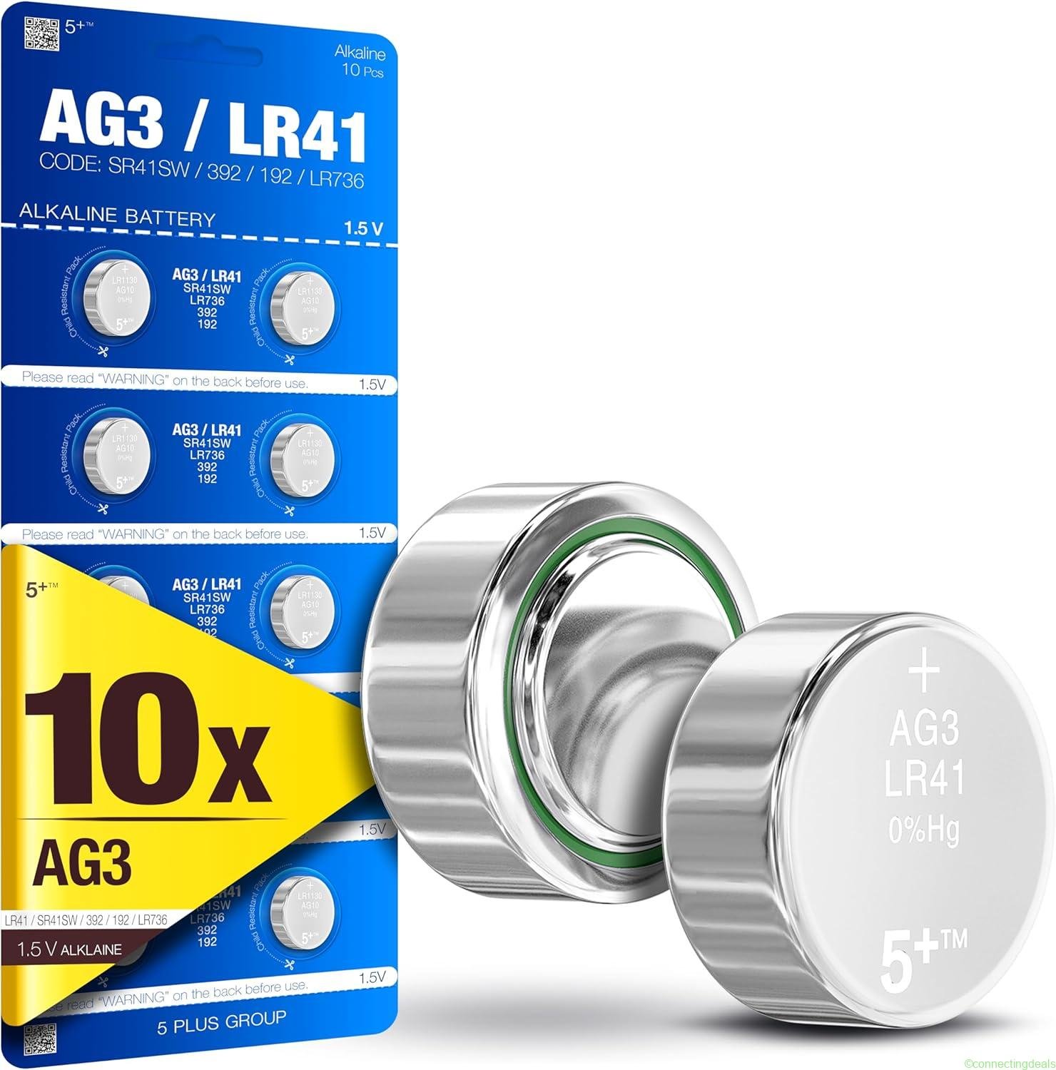 free ads LR41 Button Cell Batteries (10 Pack) – Best Price