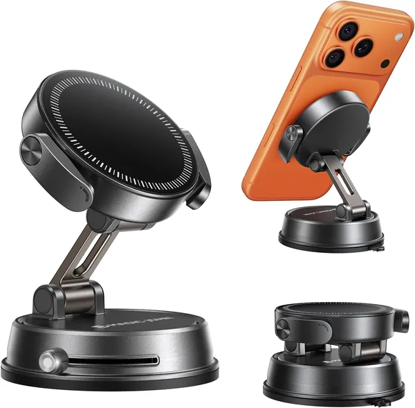 free ads MAGIC JOHN Car Smartphone Holder, 2500gf Magnetic, 360° Adjustable