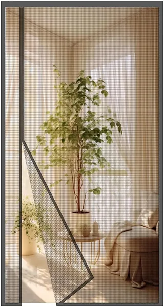 free ads MAGICDOOR Magnetic Fly Screen Door, 120 x 290 cm, Insect Protection