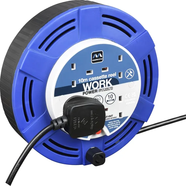 free ads Masterplug 10m Cassette Reel Extension Lead – Best Deal