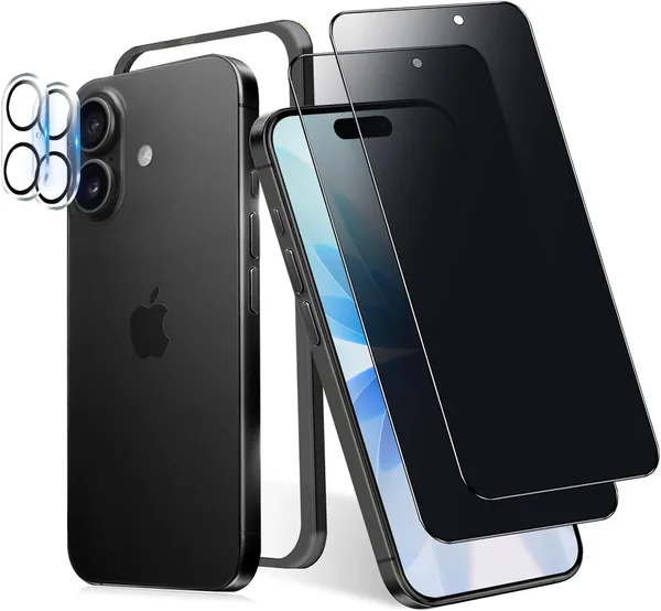 free ads Minika 180° アンチピッキングフィルム iPhone 17用 プライバシー保護 左・右両面貼り対応