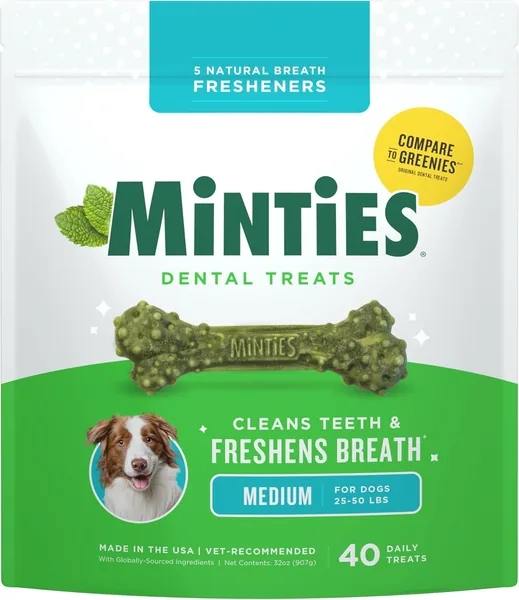 free ads Minties Dental Chews for Dogs – 40 Count Best Deal