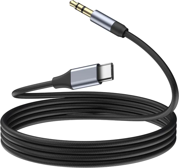 free ads Mugust 1 m USB C naar 3,5 mm adapter, hoofdtelefoon kabel, compatibel met tablet PC Switch PS