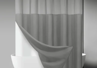 free ads No Hook Slub Textured Shower Curtain Best Deal in Canada