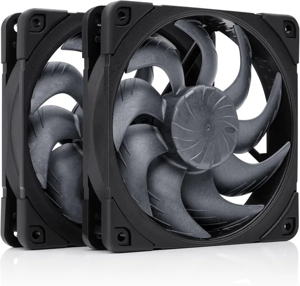 free ads Noctua NF-A12x25 G2 PWM Sx2-PP chromax.black, Dubbelfläktset för Push/Pull-Konfiguration och Användning Sida vid Sida (Svart) – Best Deal