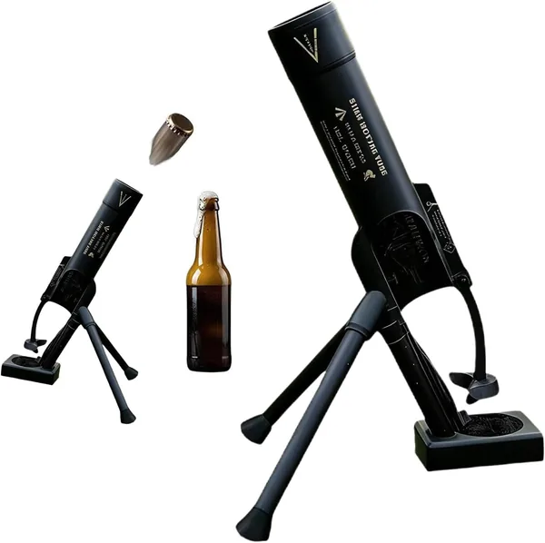 free ads Otwieracz do butelek piwa w stylu moździerza, 51 mm, automatyczny wyrzut kapsla z mechanizmem naciskowym, Beer Bottle Mortar