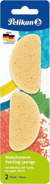 free ads Pelikan 2er Pack Soft & Saugfähige Malsponge für Gradienten, Wischen und Punktemaltechnik – Wiederverwendbar