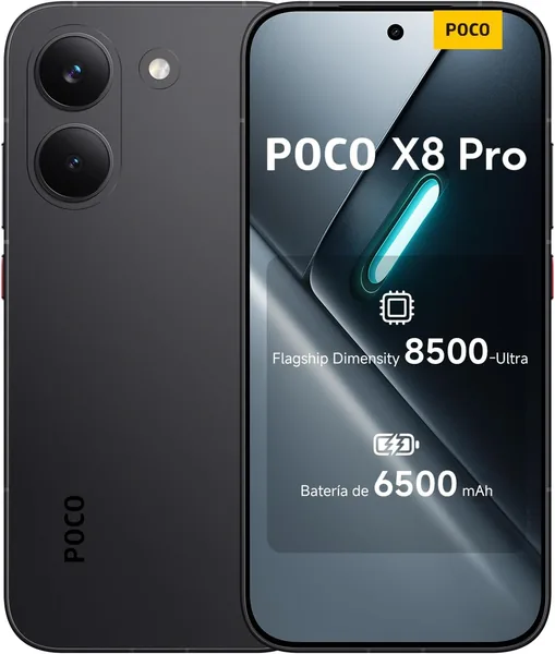 free ads POCO X8 Pro – Smartphone 8+256GB – Processeur de haute gamme Dimensity 8500-Ultra – Écran AMOLED lumineux – Appareil photo Sony IMX882 OIS