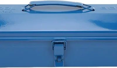 free ads Portable Steel Tool Box - Large Capacity Car Organizer, Blue Metal Case, Rust Resistant in Singapore