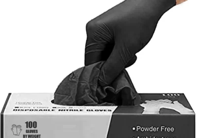 free ads PRAIMA Black Nitrile Gloves - Pack of 100 Best Deal in United Kingdom